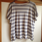 グレイボーダーTシャツ
