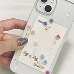 ひらり舞うチューリップ　iPhoneケース
