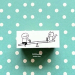 963hanko ラバースタンプ: シーソー