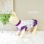  【犬服】purple sheepフリルワンピ🐏名入れ＆サイズオーダー可