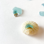 - blue jellyfish - 金継ぎピアス　冷感