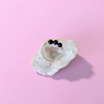 モリオン オニキス 天然石 ワイヤーリング