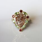 SALE＊天然石＊ルチルクオーツ　指輪＊19号　SV