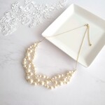 pearl & bijou   レース編みネックレス【チェーン】
