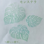 モンステラのスタンプ3個セット(z2304)