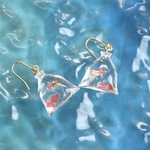 金魚すくい　夏祭り　ピアス　イヤリング　　浴衣