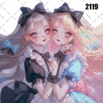 original sticker « no.2119 »     //     人物ステッカー オリジナルステッカー オリジナル人物ステッカー ステッカー cotton melody 