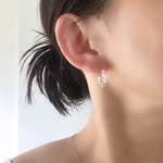 【14kgf】　"tsubu"キャッチレスフープピアス　#11
