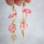 朝顔のピアス/イヤリング