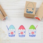 かき氷のはんこ お祭りはんこ
