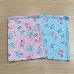 ラスト1枚のみ 55 35cm ランチョンマット 水色 ピンク 黄色 黄緑 パステルフルーツ りんご 花柄 小学校