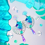🐚🐟青い金魚と偏光のシェル🐟🐚