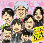 似顔絵　誕生日　記念日　御祝　プレゼントに！