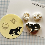 海のいきものはんこ〈シャチ〉