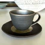 炭化　コーヒーカップ&ソーサー