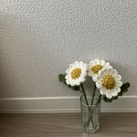 【受注生産】毛糸のお花　枯れないお花　花　花束　デイジー　編み物　ハンドメイド　かぎ針　かぎ針編み　アクリル毛糸