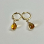 ブランデーシトリンのピアス