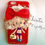 オーダー用  カラフル可愛い女の子iphone６ケース