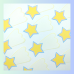 アルバムクラフト♡かわいい流れ星メッセージカード/寄せ書き/色紙