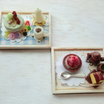 スイーツプレート2個セット(マカロンケーキ)
