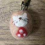 羊毛フェルト★キーホルダー★赤