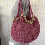 手編みバック　メッシュバック　ハンドメイド