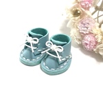 ＊送料無料＊mini☆mini ミニチュアひも靴⑦（水色）