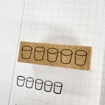 【バレットジャーナルに】飲んだ水の量がわかるスタンプ