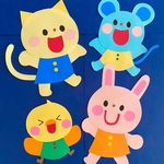 春夏秋冬　動物　保育園　幼稚園　壁面　保育教材