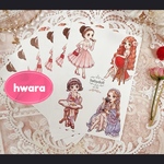 hwara ファラさん 7月新作 人物ステッカー