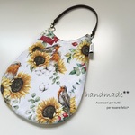 Mini pouch♡鳥さんと向日葵