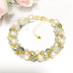 ルナと月のブレスレット（ホワイト）