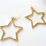 SALE♪*890*Big Star イヤリング（ゴールド）