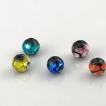 （再販）ホタル玉5個セット ほたる玉 直径10mm 青、水色、オレンジ、ピンク、イエロー