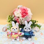 浴衣でお出かけ🩷仲良しうさちゃん