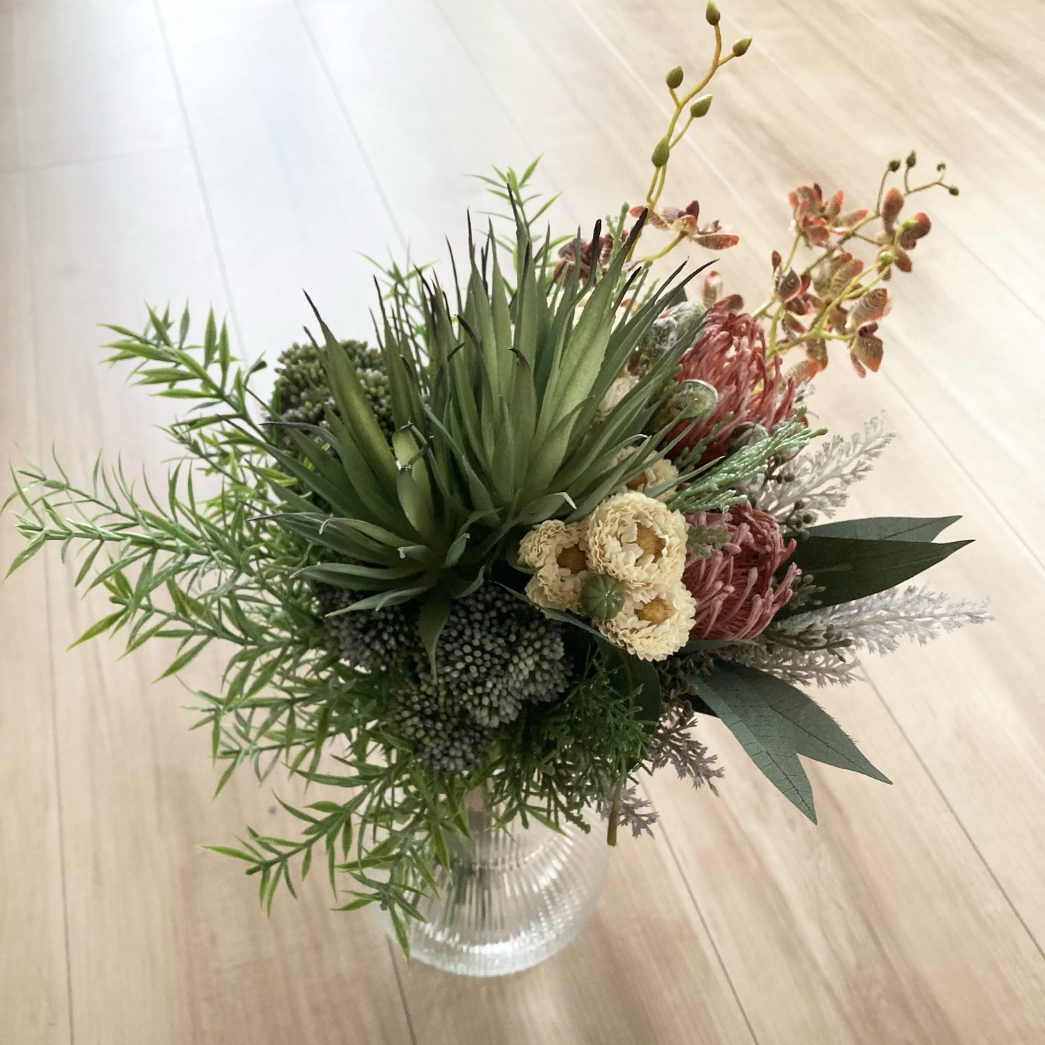 和装、洋装用ブーケ　⭐︎ブートニア付き ウェディングブーケ Wedding Bouquet カラー 胡蝶蘭 純白 和装