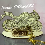 バイク ホンダ HONDA CBR250RR 模型 木製 フィギュア スタンドキーホルダー オリジナル希望ナンバープレゼント 名入れ