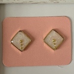 【NEW✨】小粒シリーズ　ピアス8mm角（ノンホールピアス変更可）