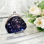 【送料込】お手玉底のがまぐち　宇宙