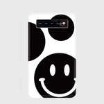 ≪受注生産≫モノトーン モバイルバッテリー スマイル ドット