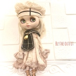 Blythe outfit ブライスアウトフィット聖歌隊のお洋服(ミドル丈)