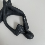 object【 1091 】ﾌﾞﾗｯｸﾏｰﾌﾞﾙ×銀箔