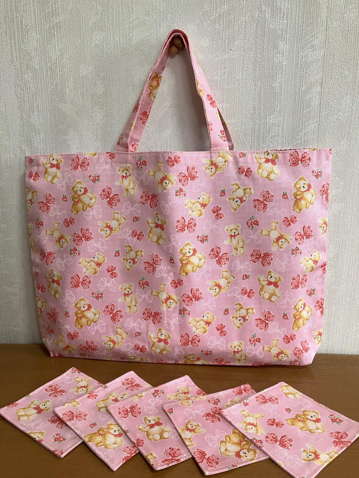 再販😊✖︎8ミニ手編みマフラー（ピンク) - MI-CHAN335'S