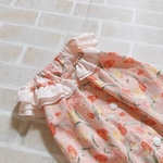 犬服M フレンチスリーブ スモックチュニック  チューリップ　バックオープン(背中開き)✨送料無料✨