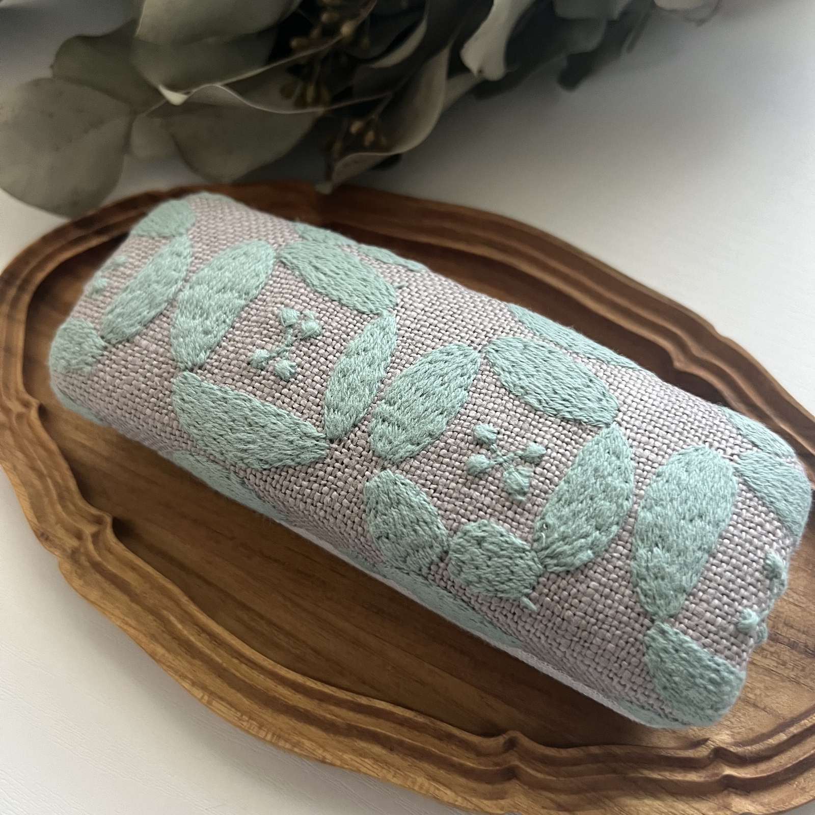 ハンドメイド　ミナペルホネンsmile flower×タンバリンのプランプバッグ ハンドメイド ミナペルホネンsmile flower×タンバリンのプランプ