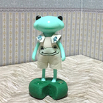 フォーチュンのお洋服♪ショートオーバーオール♪ラムネ色ケロ