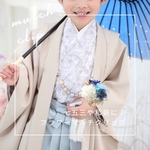 夏の早割✴︎七五三　フラワークリップ、和装、入園式、入学式◆セレモニーコサージュ、男の子　しちごさん、男のこ　七五三、753、ハットクリップ、千歳飴に留めても