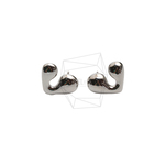 ERG-2758-R【2個入り】ハートピアス/Heart  Ear Post/11.8mm x 14.4mm