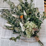 ユーカリとお花のボリュームスワッグ