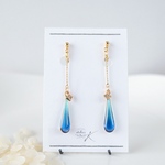 One drop line「海」ピアス・イヤリング